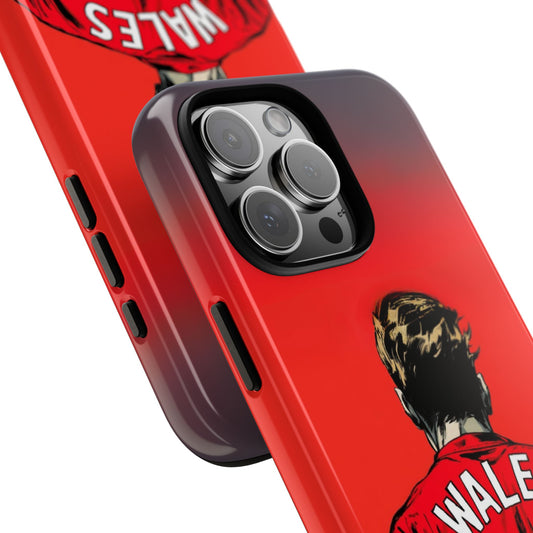 Wales Football Tough Phone Case - Welsh Fan Art Red Shirt Protective Cover