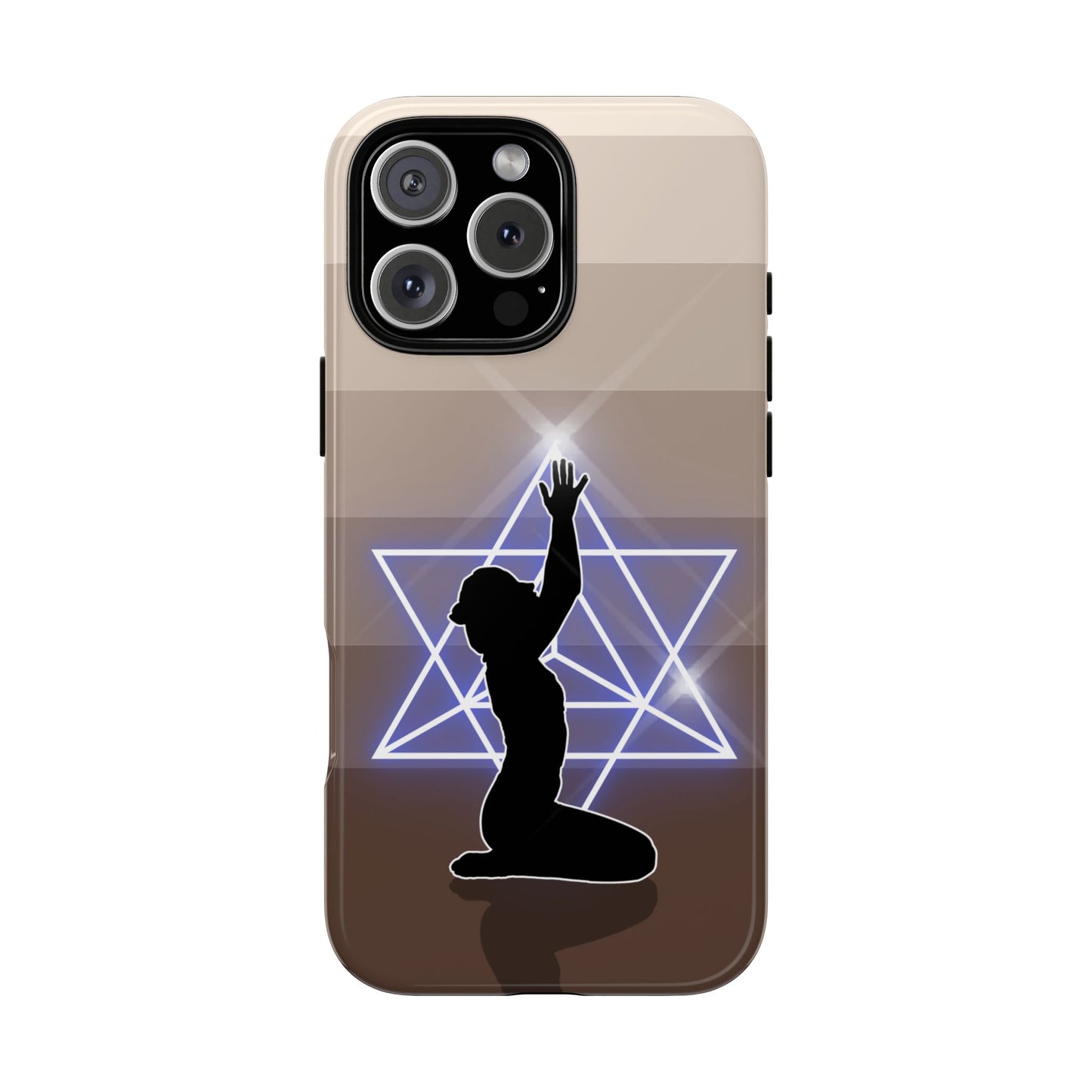 Sacred Geometry Tough Phone Case - Spiritual Light Symbol Design