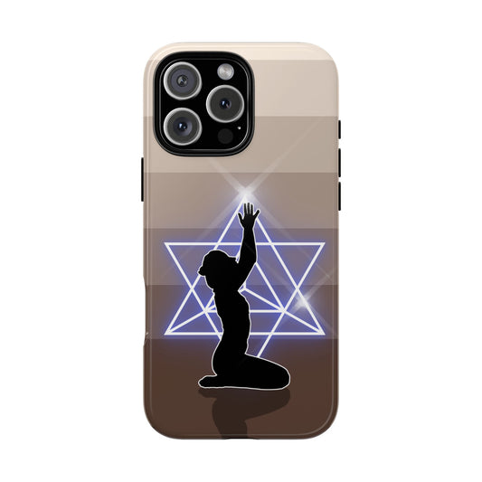 Sacred Geometry Tough Phone Case - Spiritual Light Symbol Design
