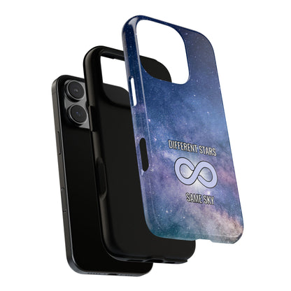 Autism Awareness Phone Case - Different Stars Same Sky - Infinity Symbol - Galaxy Design for iPhone & Samsung Tough Case