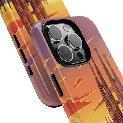 Sagrada Família Sunset - Barcelona Landmark Phone Case - Spain Skyline Tough iPhone & Samsung Cover