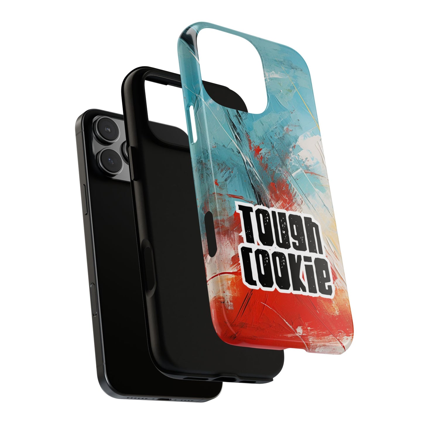 Tough Cookie Phone Case - Tough Protective Cover - Bold Statement Typography Design