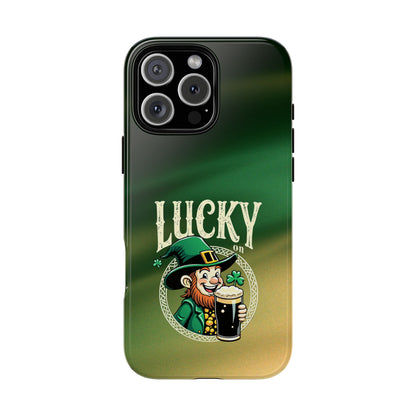 Lucky Leprechaun Phone Case - St Patricks Day Tough Case - Irish Theme iPhone Samsung Cover