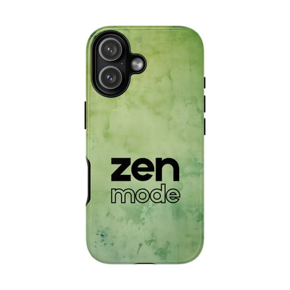 Zen Mode Tough Phone Case - Minimalist Word Design