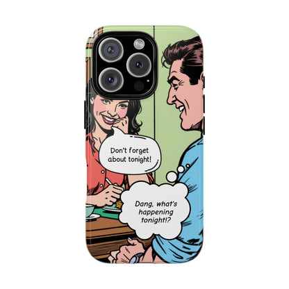 Retro Cartoon Tough Case, Personalized Fun Design, Couples Gift, Unique  Tech Cover, Custom Comic Phone Protector