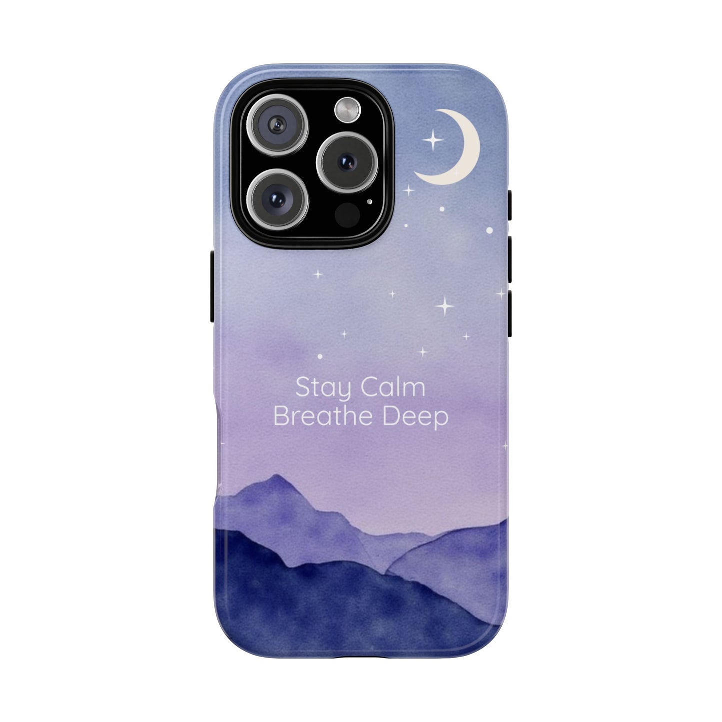 Stay Calm Phone Case - Breathe Deep - Calmly Inspired Collection Tough Cover