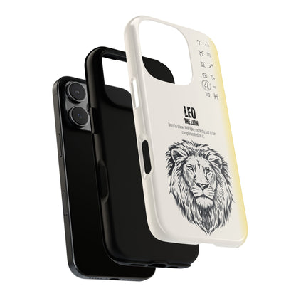 Leo Phone Case - The Lion Zodiac Sign - Confident Funny Horoscope - Tough Dual Protection Cover