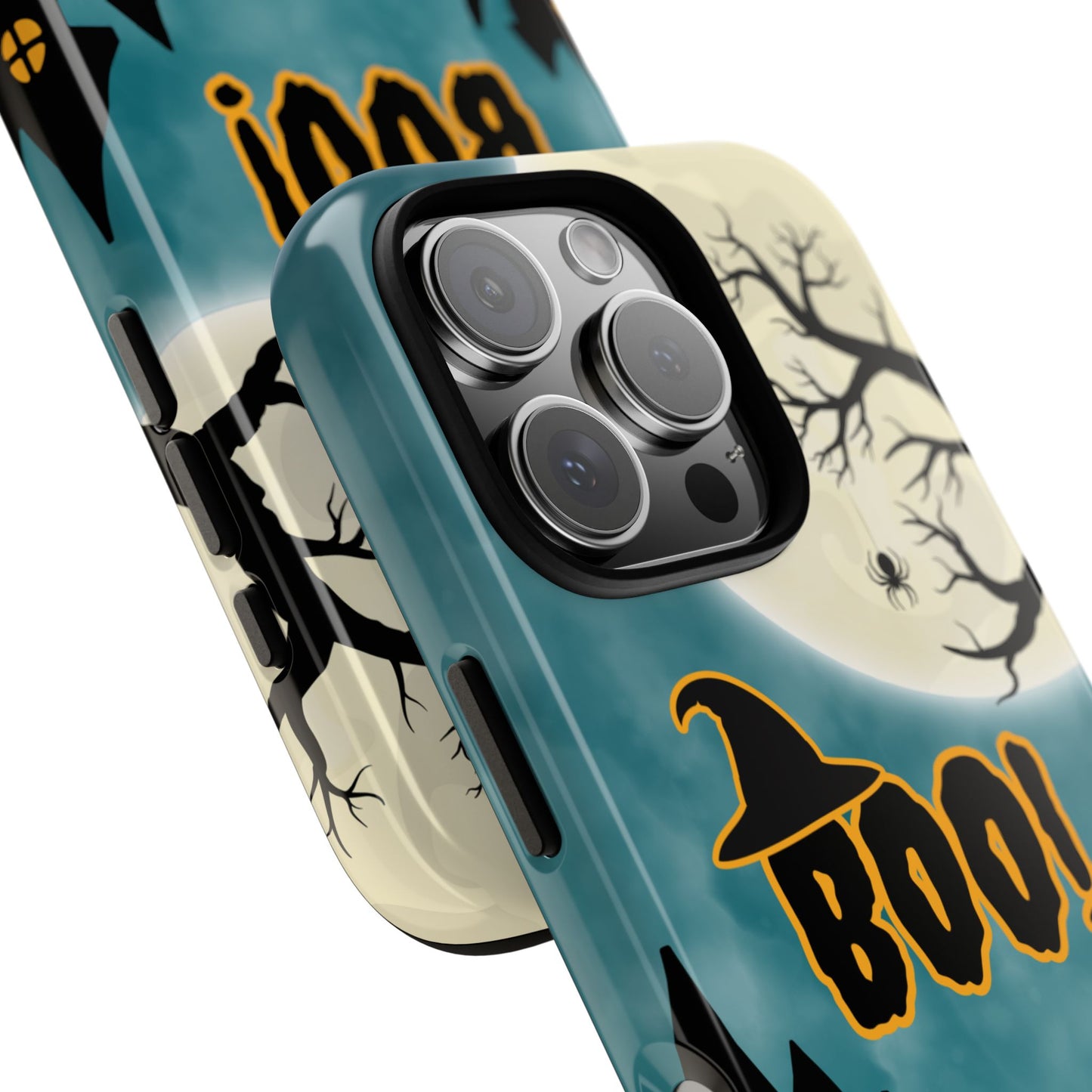 Halloween Tough Phone Case for Popular Smartphones S Series - Pumpkins and BOO Text Design