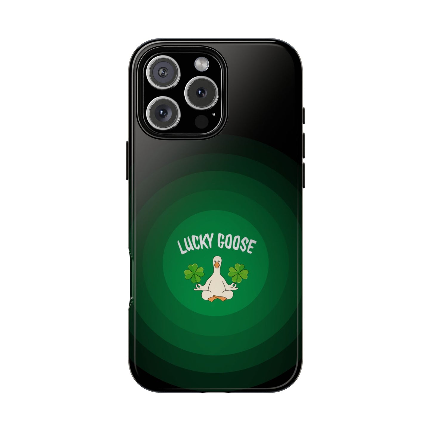 Lucky Goose Phone Case - Funny Irish Clover Design St Patricks Gift