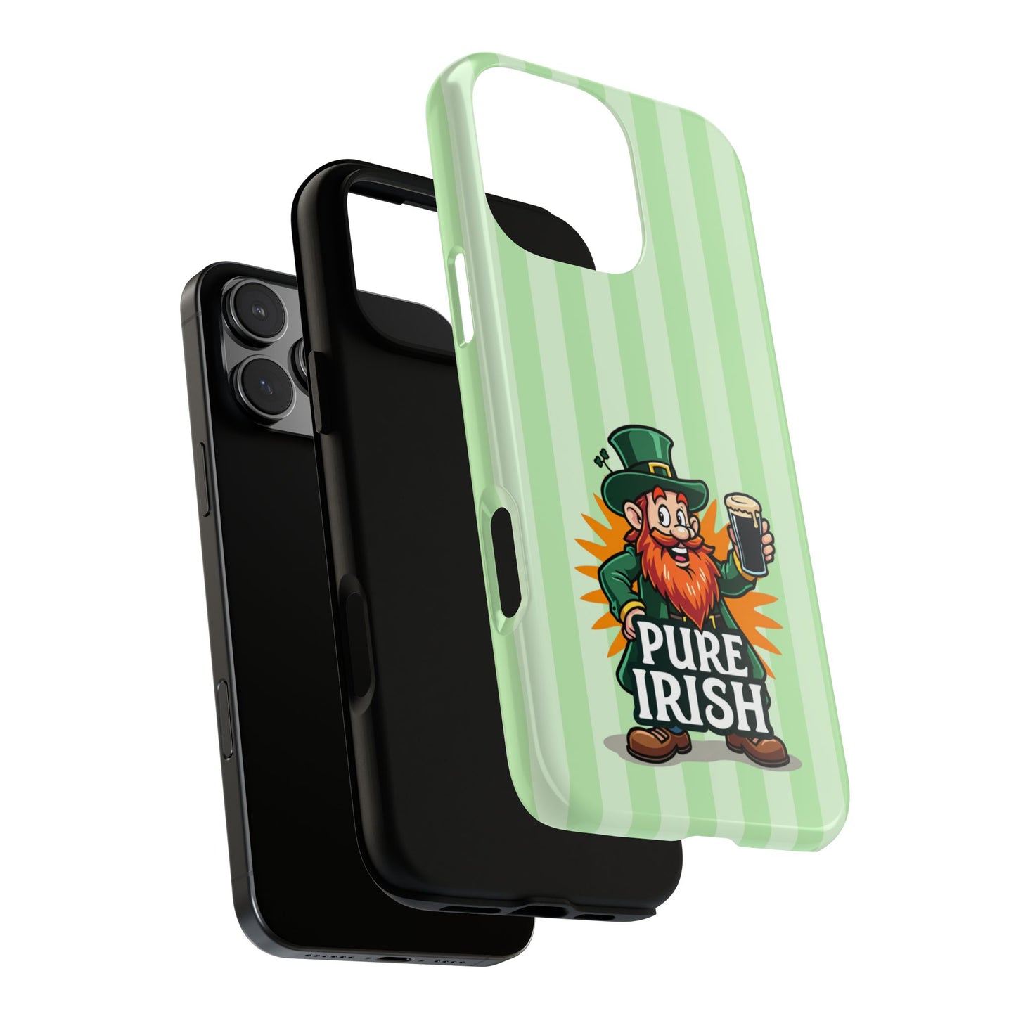 Pure Irish Phone Case - Irish Pride Phone Cover - St Patricks Day Tough Case