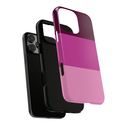 Abstract Purple Stripe Tough Phone Case - Artistic Minimal Color Block