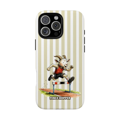 Fence Hopper Goat Phone Case - Running Goat Design - Sporty Tough Protective Case