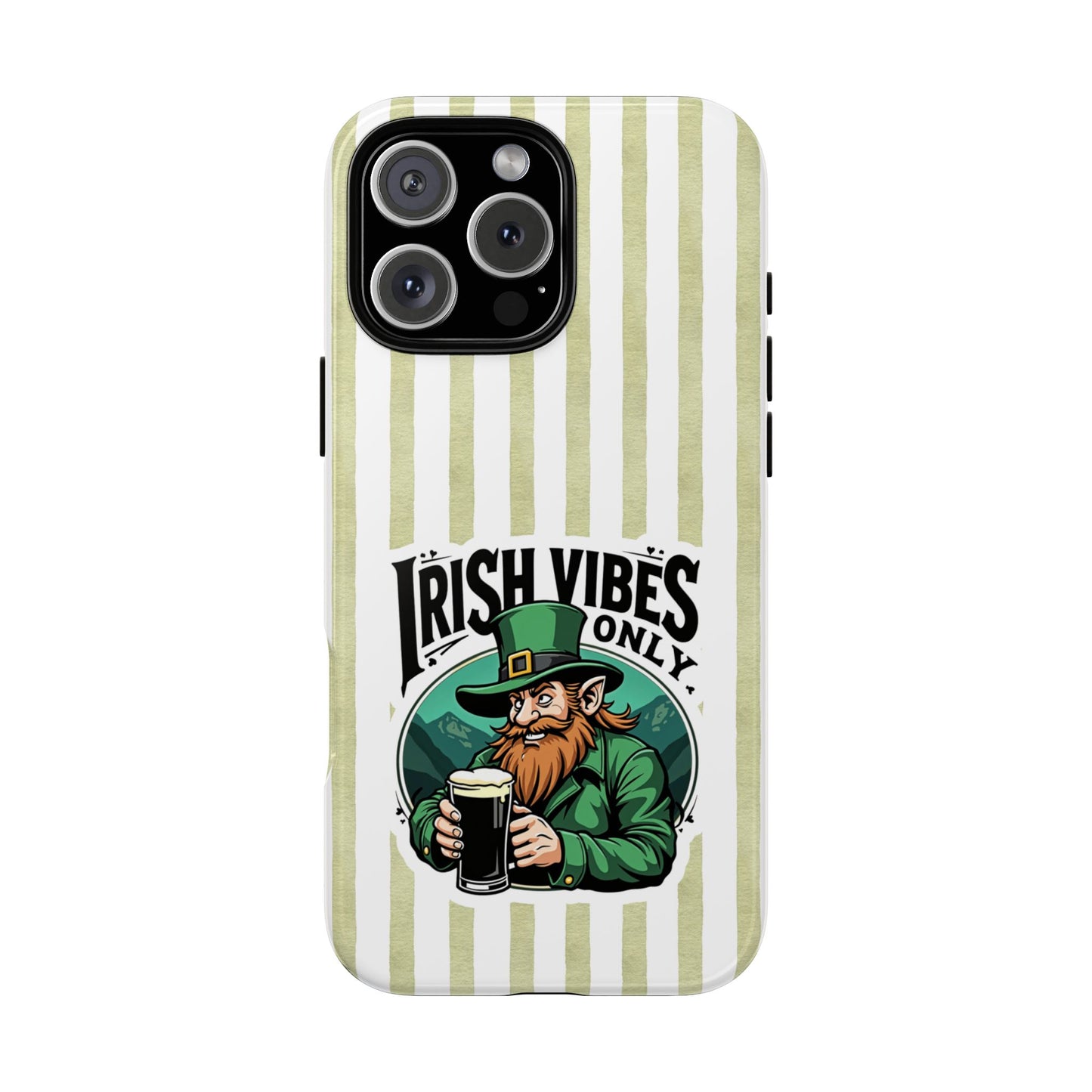 Irish Vibes Only Phone Case - St Patricks Day Phone Cover - Irish Humor Tough Case