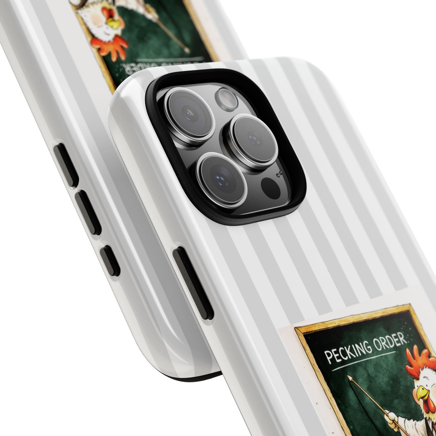 Pecking Order Chicken Phone Case - Teacher Classroom Design - Sarcastic Humour Case for iPhone Samsung Pixel