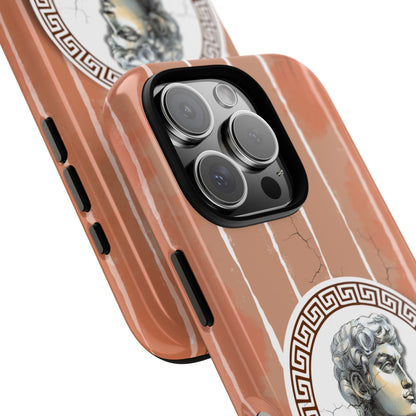David Sculpture Phone Case - Tough Dual Protection - Greek Roman Art Terracotta Design