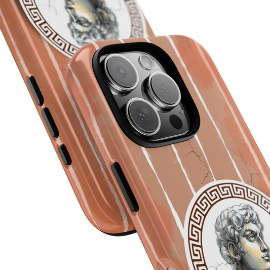 David Sculpture Phone Case - Tough Dual Protection - Greek Roman Art Terracotta Design