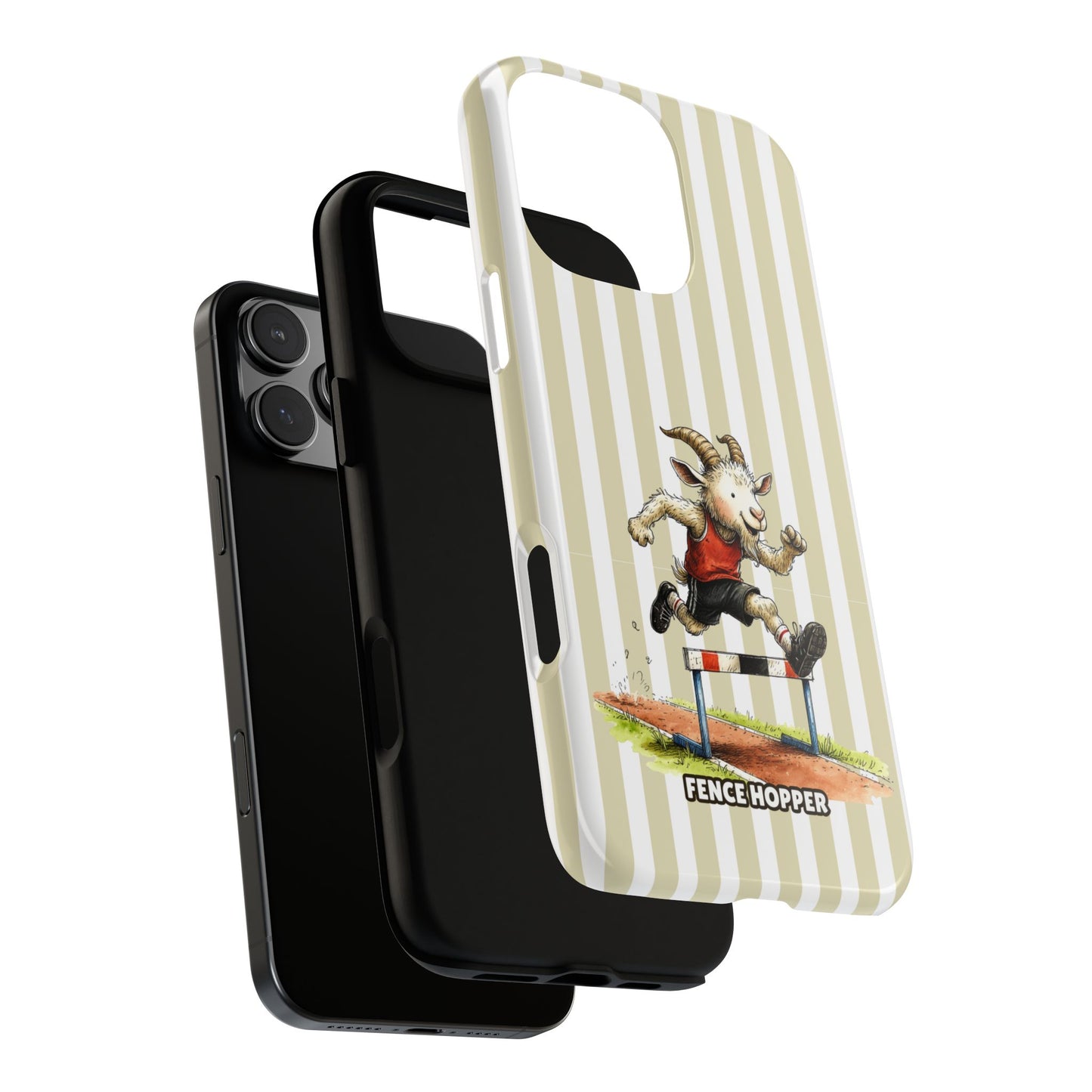 Fence Hopper Goat Phone Case - Running Goat Design - Sporty Tough Protective Case