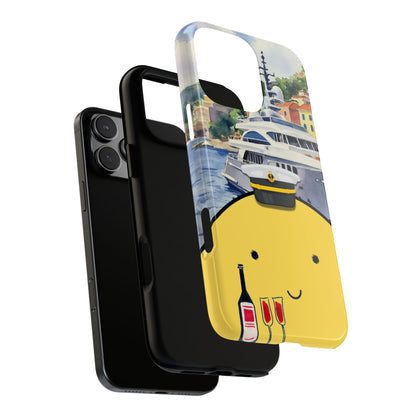 WanderBlob Monaco Yacht Escape Tough Phone Case - Luxury Travel Vibes - Protective Smartphone Cover