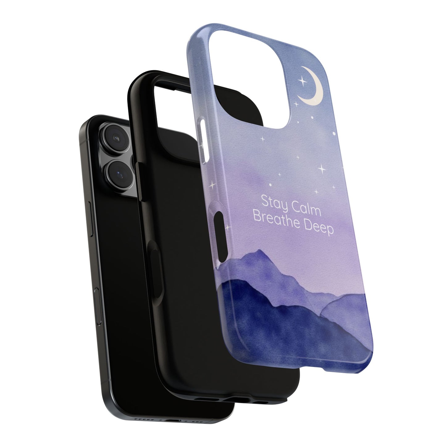 Stay Calm Phone Case - Breathe Deep - Calmly Inspired Collection Tough Cover