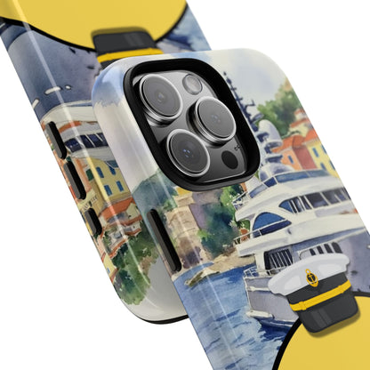 WanderBlob Monaco Yacht Escape Tough Phone Case - Luxury Travel Vibes - Protective Smartphone Cover