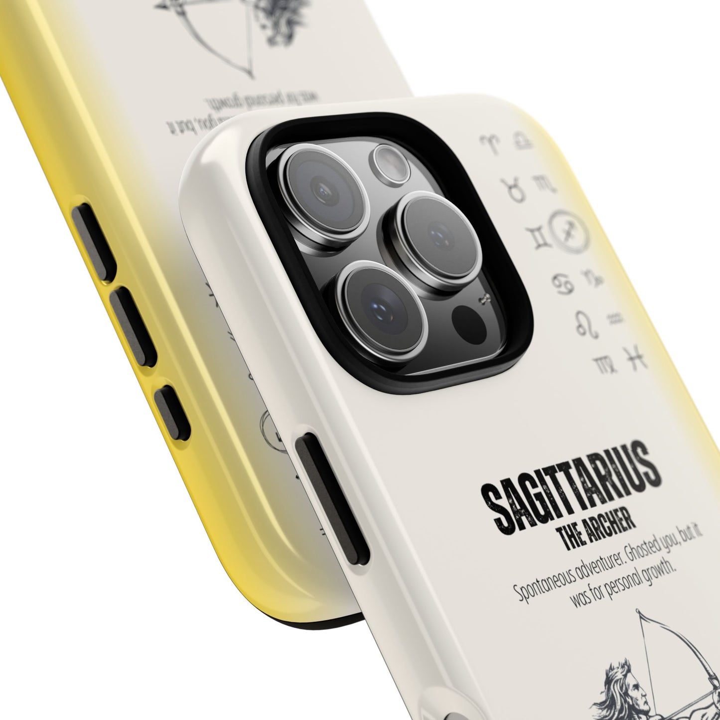 Sagittarius Phone Case - The Archer Zodiac Sign - Funny Adventurer Astrology - Tough Dual Protection Cover