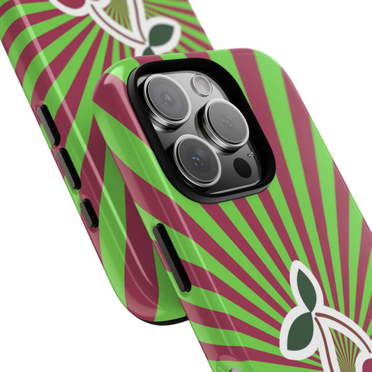 Cherry Bombs Tough Phone Case - Retro Fruit Design for Popular Smartphones