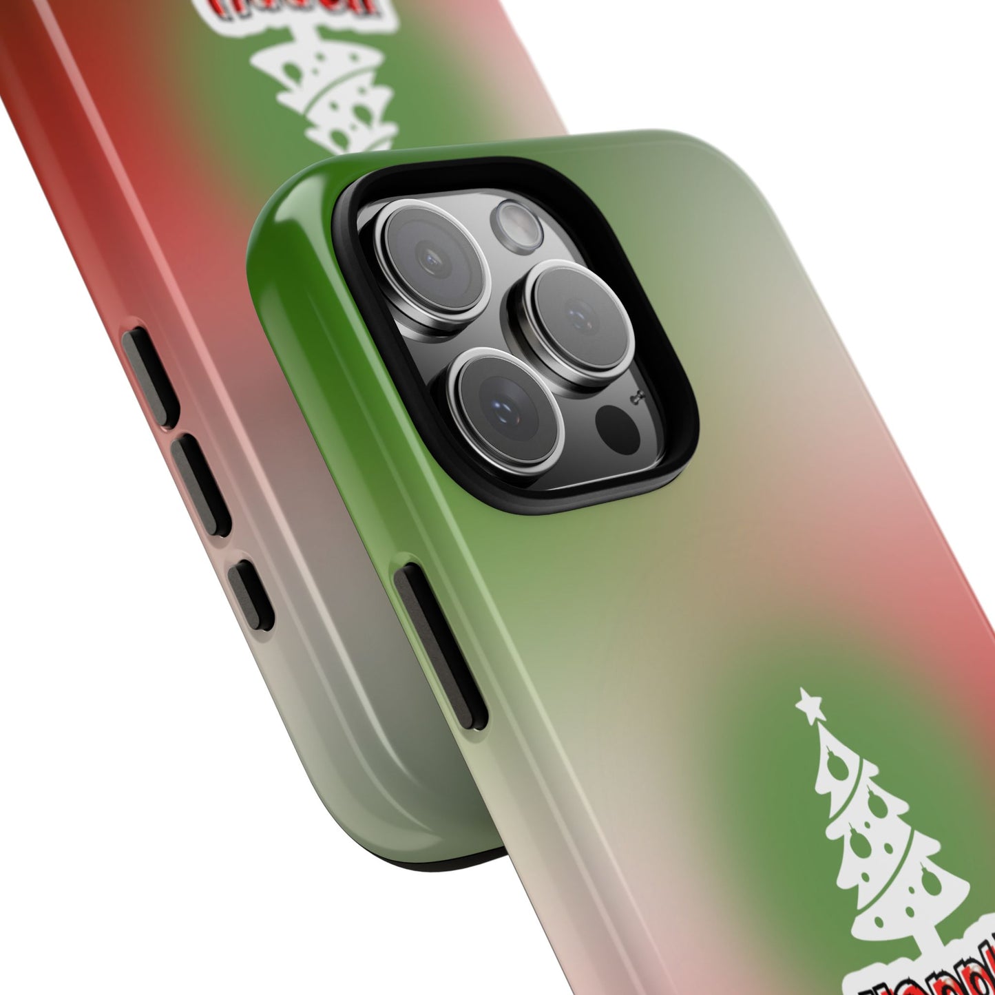 Happy Birthday Jesus Tough Phone Case - Green & Red Christmas Tree Design