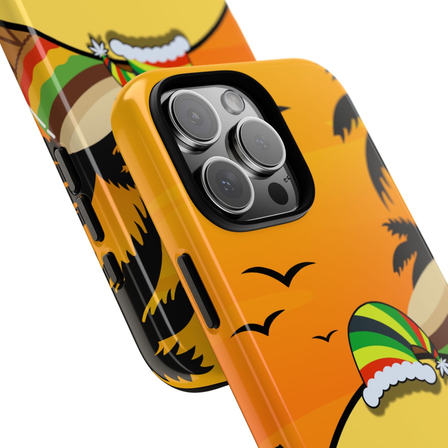 WanderBlob in Jamaica - Reggae Sunset Travel Art Tough Phone Case