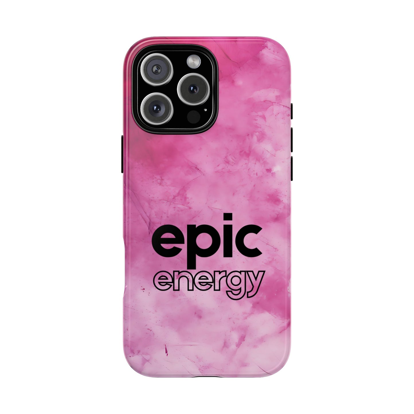 Epic Energy Tough Phone Case - Minimalist Word Design