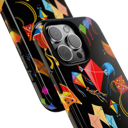 Kites Collage Phone Case - Colourful Kite Pattern Design - Suburban Art