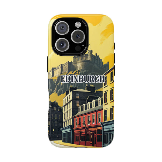 Vintage Edinburgh Travel Phone Case for iPhone 16 15 14 13 12 11 Pro Max, Samsung Galaxy S25 S24 S23 S22 S21 S20 Plus Ultra and Google Pixel