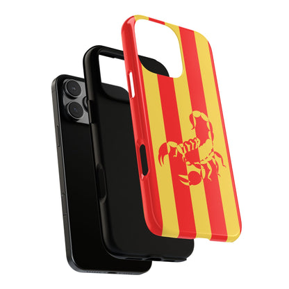 Scorpion Stripe Tough Phone Case - Bold Zodiac Style