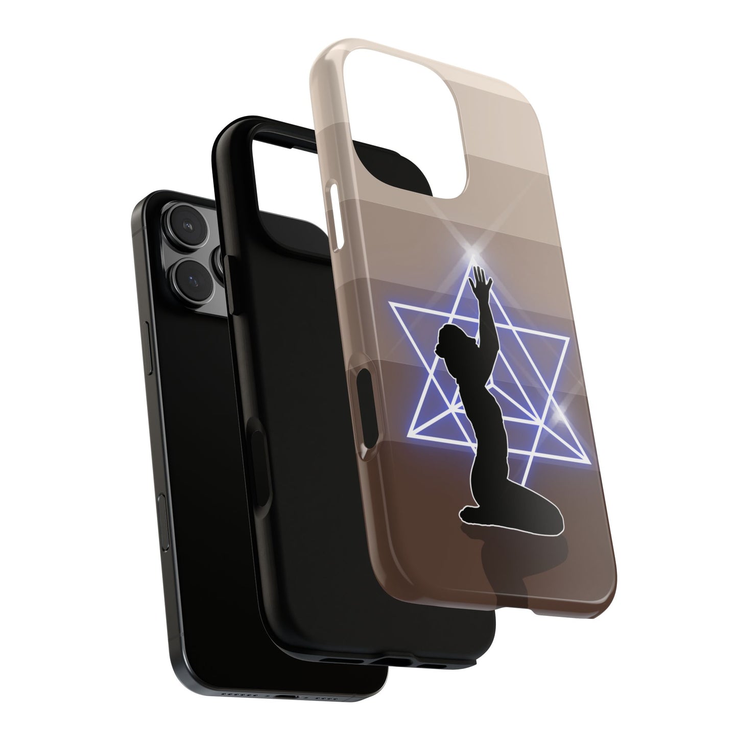 Sacred Geometry Tough Phone Case - Spiritual Light Symbol Design