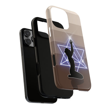 Sacred Geometry Tough Phone Case - Spiritual Light Symbol Design