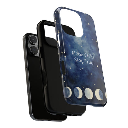 Moon Child Phone Case - Stay True - Calmly Inspired Collection Tough Cover