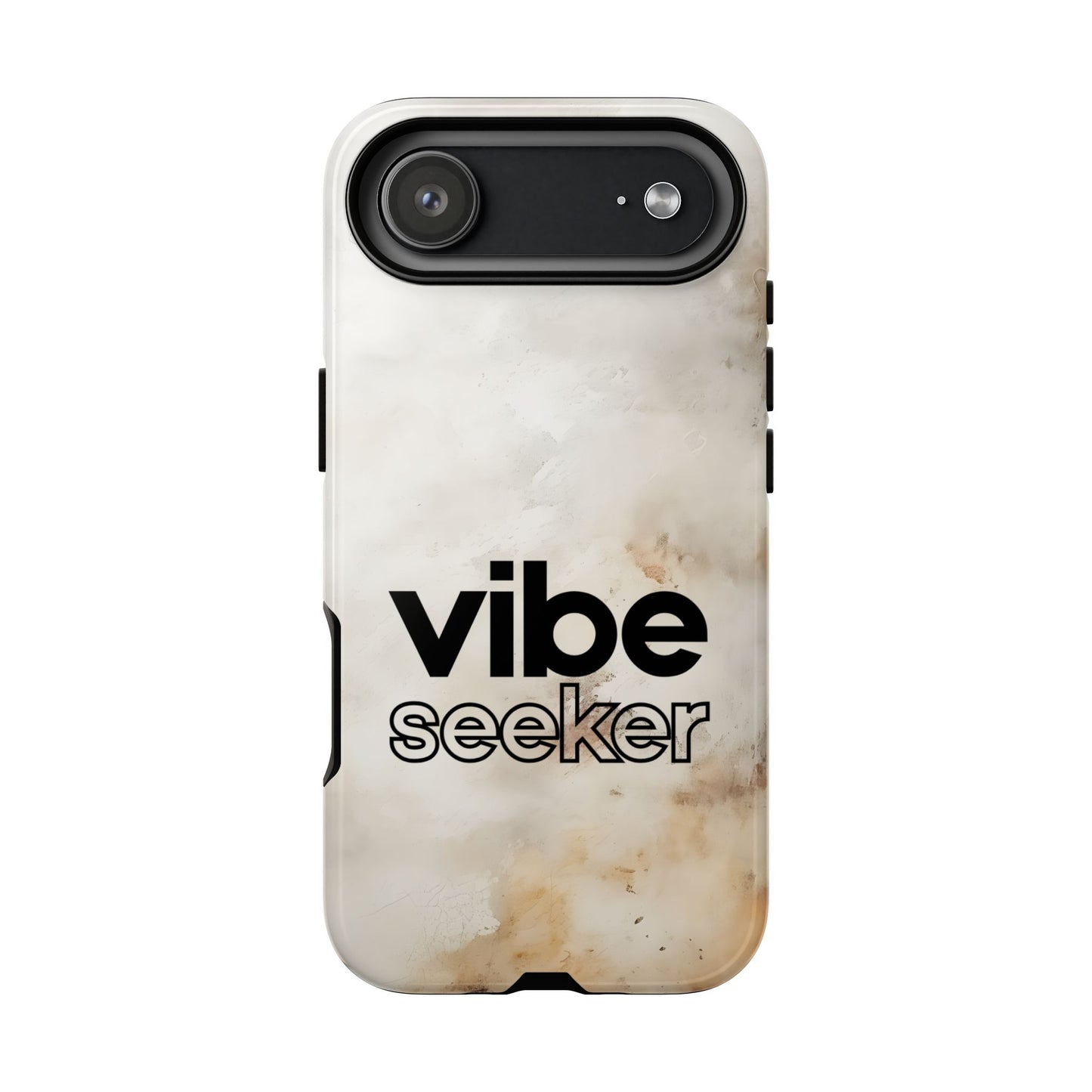 Vibe Seeker Tough Phone Case - Minimalist Word Design