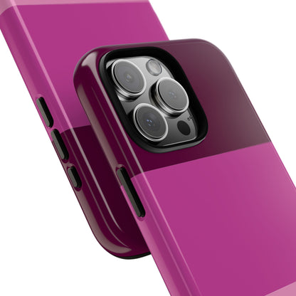 Abstract Purple Stripe Tough Phone Case - Artistic Minimal Color Block