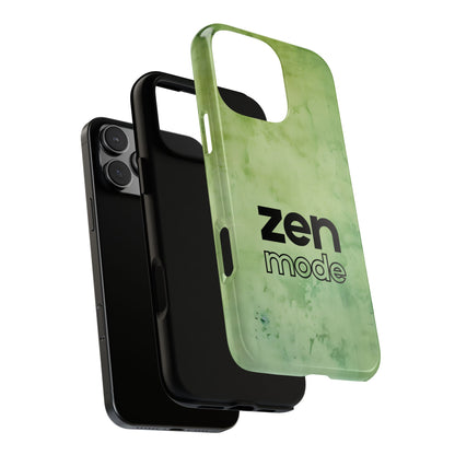 Zen Mode Tough Phone Case - Minimalist Word Design