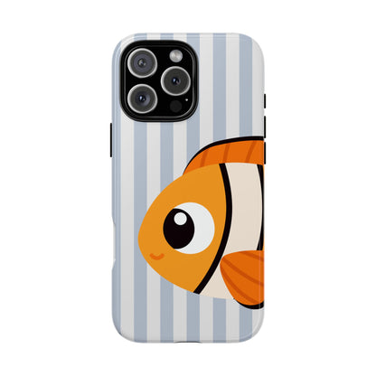 Cute Clownfish Phone Case - Playful Ocean Fish Illustration