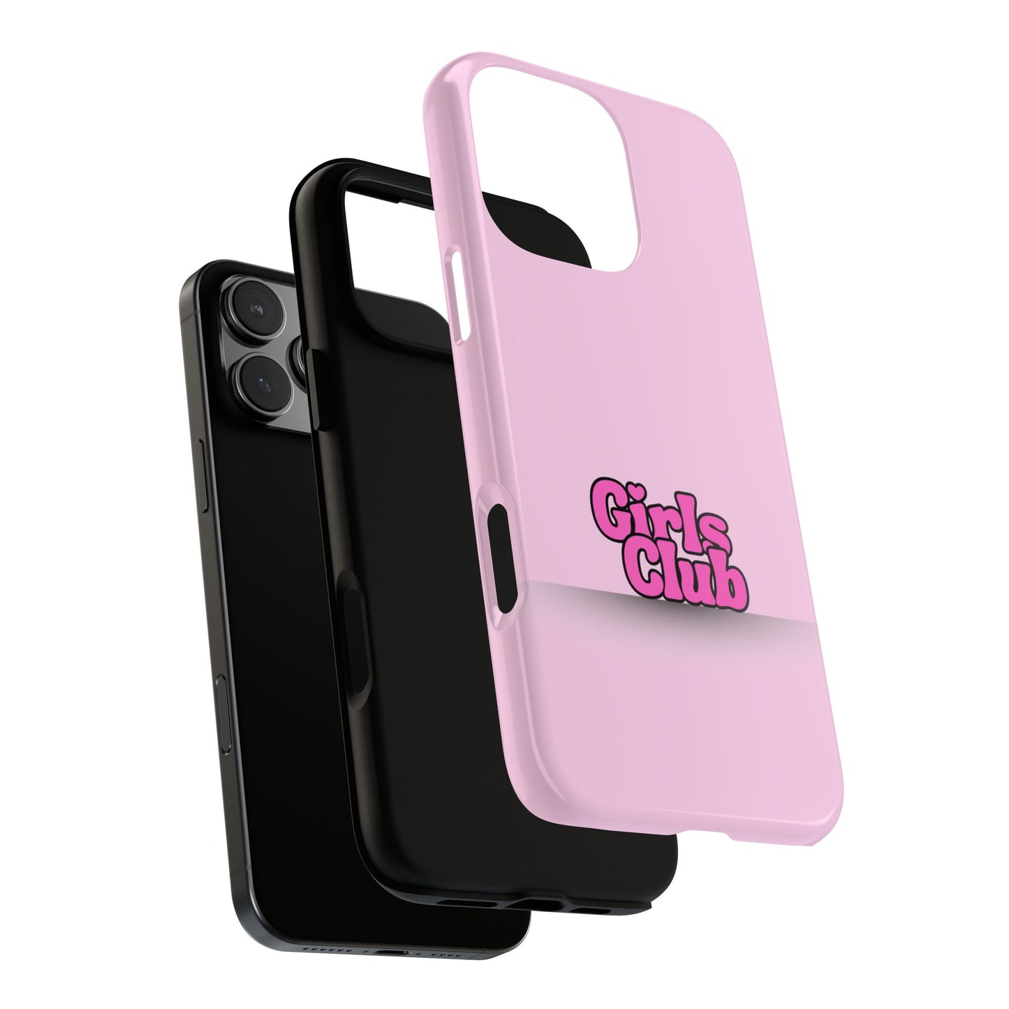 Girls Club Phone Case - Pink Gurly Aesthetic Retro Font