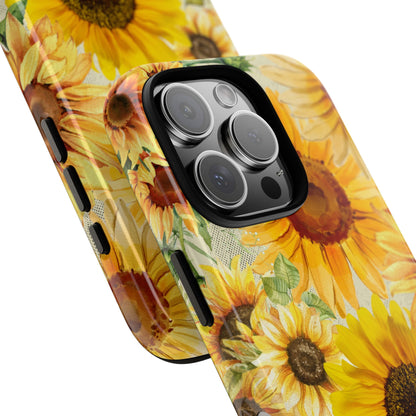 Sunflower Phone Case for iPhone 16 15 14 13 12 11 Pro Max, Samsung Galaxy S25 S24 S23 S22 S21 S20 Plus Ultra & Google Pixel 9 6 7 6 Pro XL