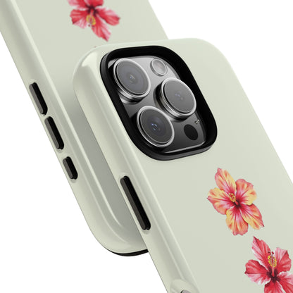 Tropical Hibiscus Flower Phone Case for iPhone 16 15 14 13 12 11 Pro Max, Samsung Galaxy S25 S24 S23 S22 S21 S20 Plus Ultra & Google Pixel