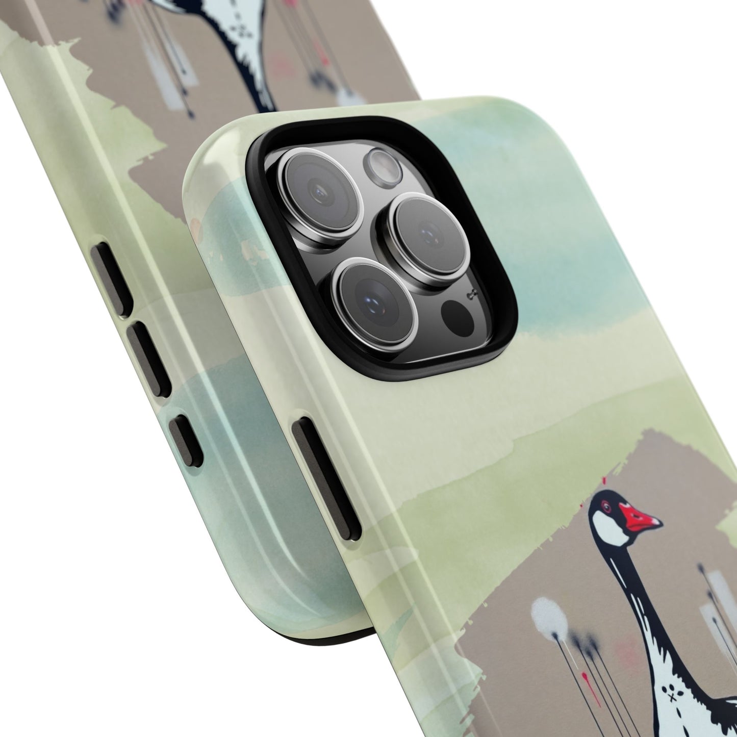 Urban Graffiti Goose Tough Phone Case with Street Art Splash