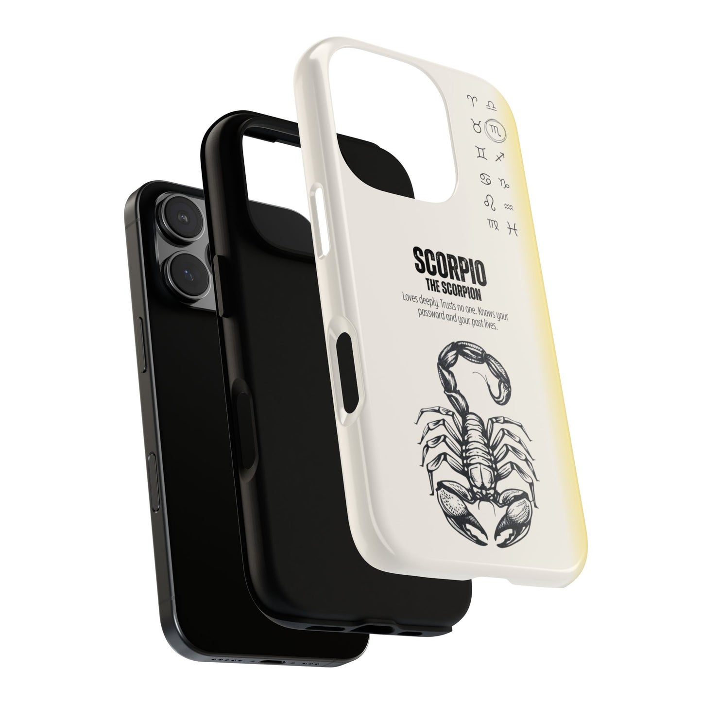 Scorpio Phone Case - The Scorpion Zodiac Sign - Intense Funny Horoscope - Tough Dual Protection Cover