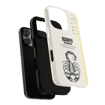 Scorpio Phone Case - The Scorpion Zodiac Sign - Intense Funny Horoscope - Tough Dual Protection Cover