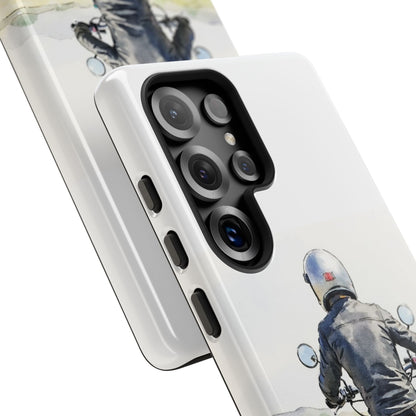 Motorcycle Freedom Tough Phone Case - Biker Rider Art Protection