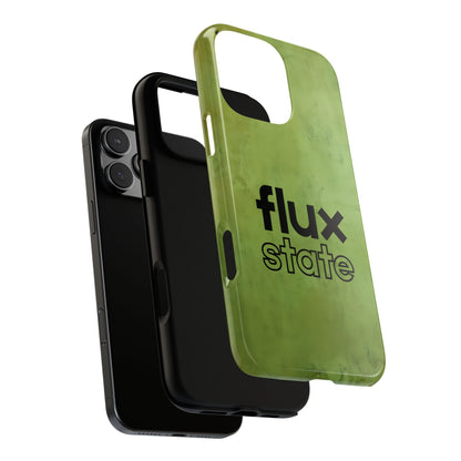 Flux State Tough Phone Case - Minimalist Word Design for Popular Smartphones
