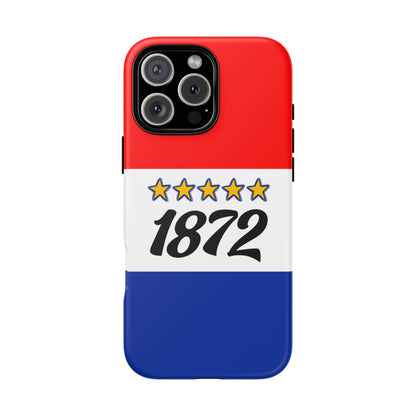 Rangers 1872 Five Star Tough Phone Case - Red White Blue Stripes - Scottish Football Heritage Case